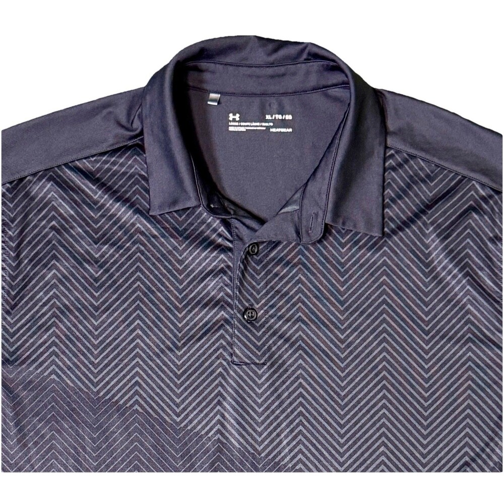 Under Armour Mens‎ Golf Polo Shirt Loose Heat Gear Chautauqua Golf Club Size XL